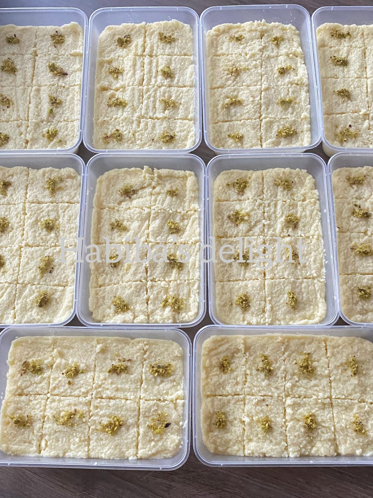 Pistachio Sandesh Squares